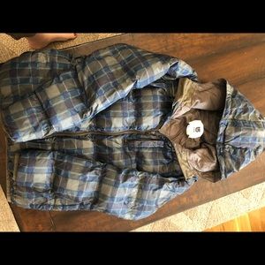 Burton xl boys plaid coat